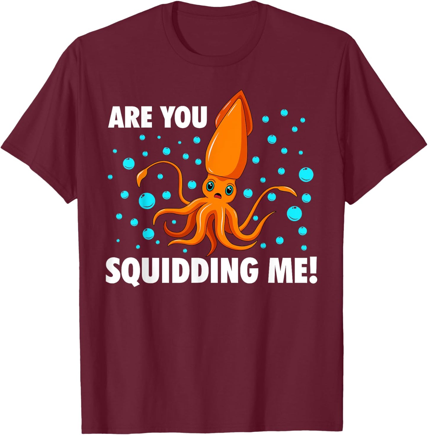 Cool Squid Women Kids Zoologist Octopus Fish Animal T-Shirt - T-Shirt | Maroon