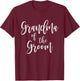 Grandma of The Groom Bridal Wedding Family Grandmother T-Shirt - T-Shirt | Maroon