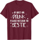 If Lost Or Drunk Please Return To Bestie Funny BFF Graphic T-Shirt - T-Shirt | Maroon