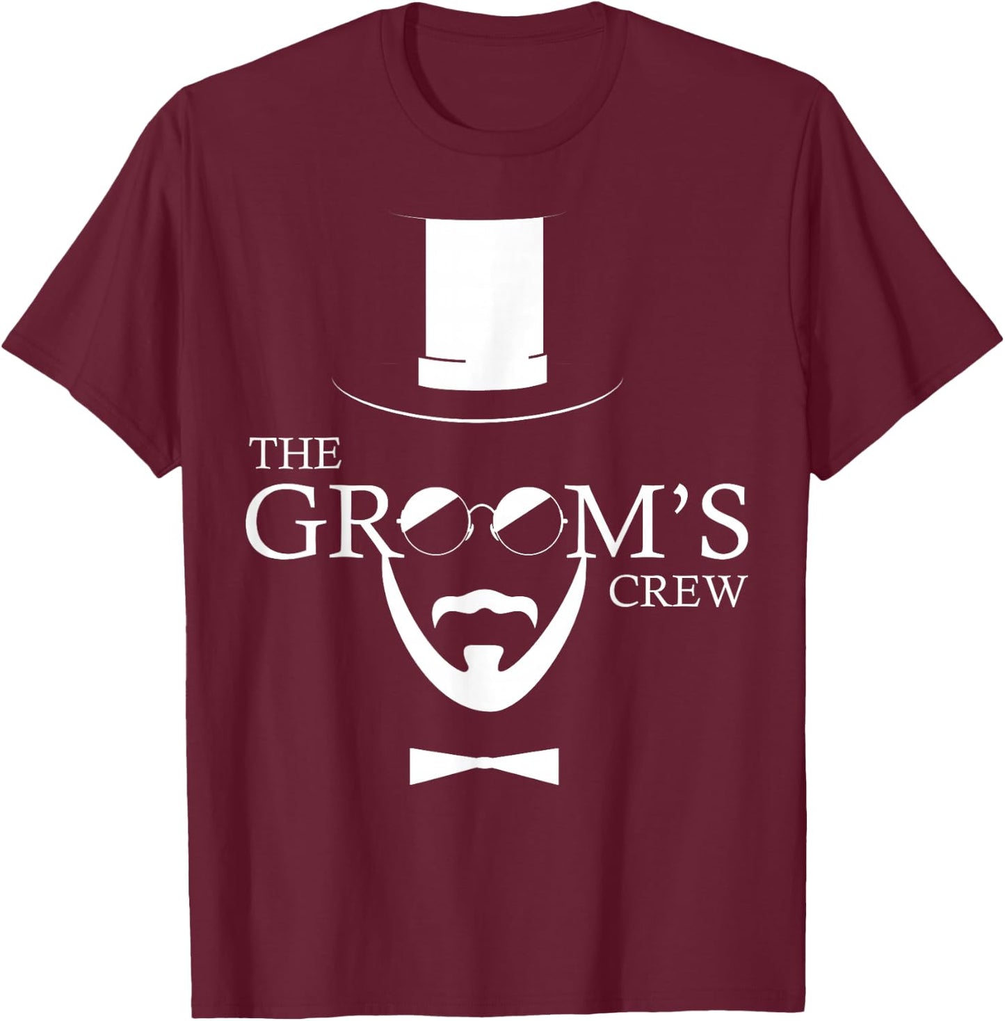 The Groom´s Crew Wedding T-Shirt - T-Shirt | Maroon