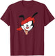 Animaniacs Wakko Big Face T-Shirt - T-Shirt | Maroon