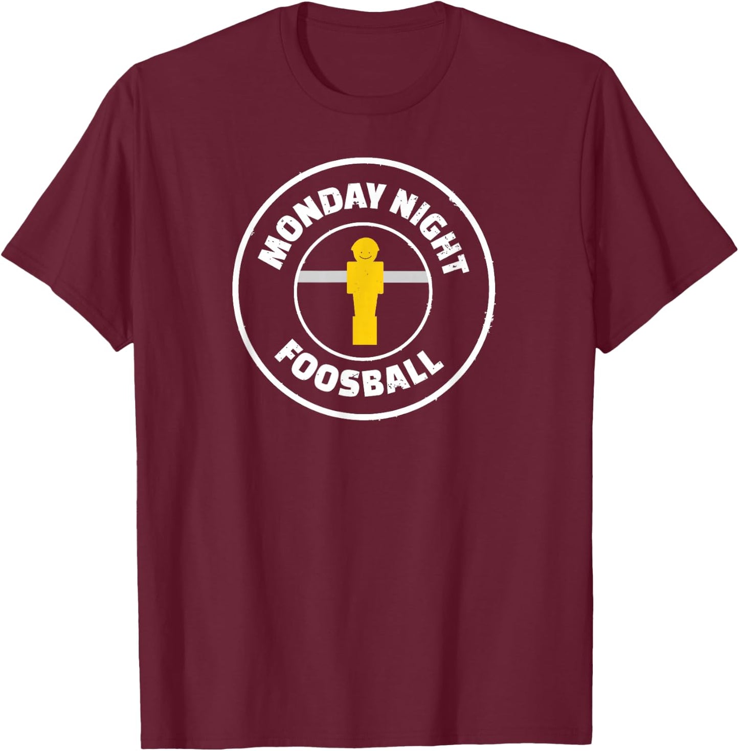 Funny Football Parody Monday Night Foosball T-Shirt - T-Shirt | Maroon