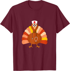 Holiday Nurse Top T-Shirt - T-Shirt | Maroon