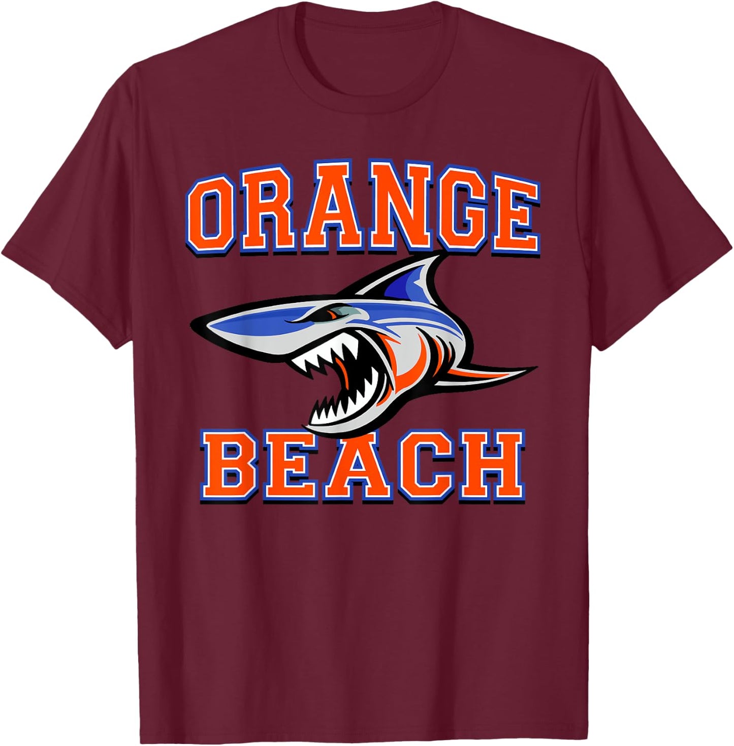 Orange Beach Makos Team Spirit Men Women Kids T-Shirt - T-Shirt | Maroon