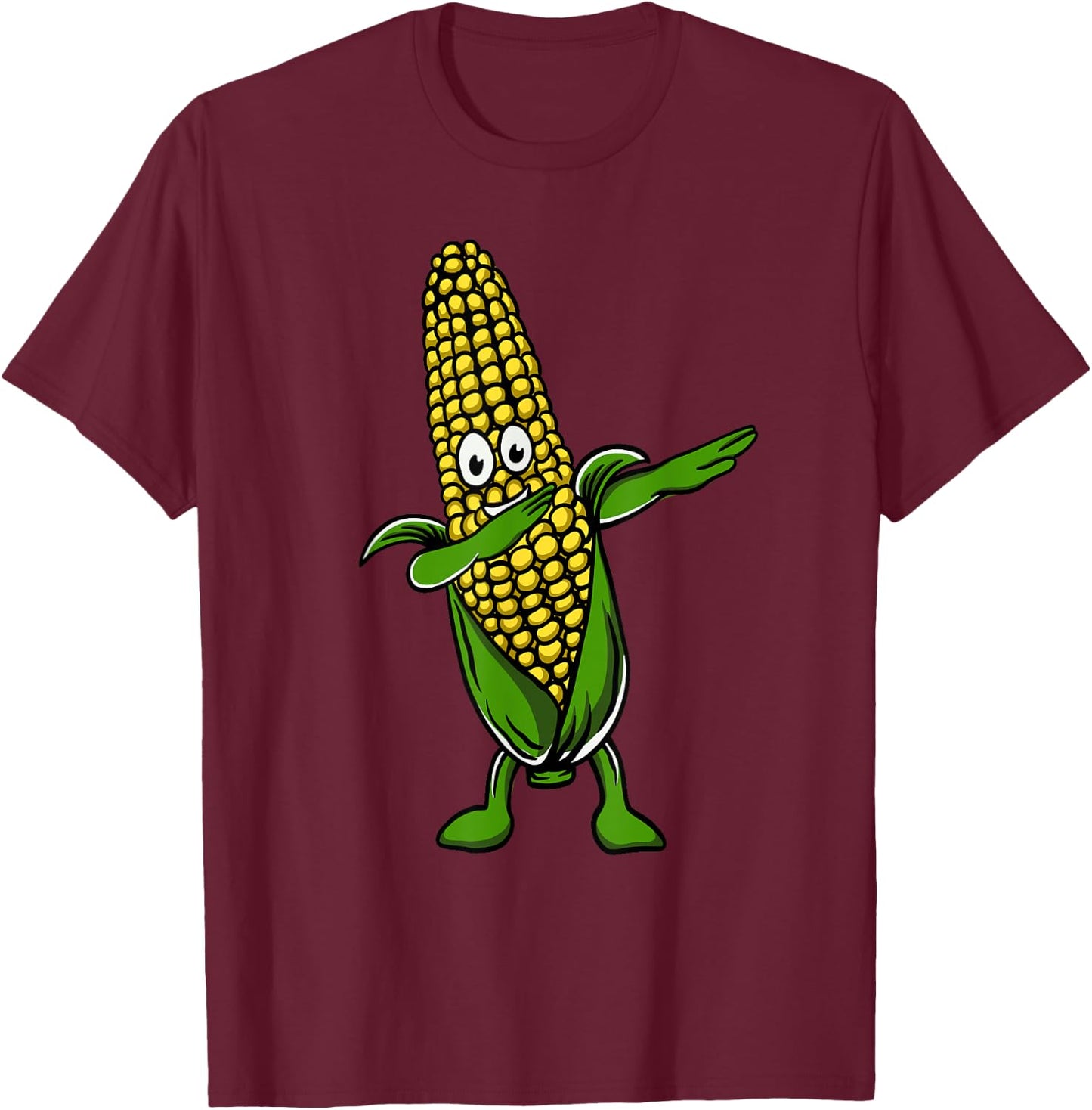 Cute Corn Art Women Farmer Corn On The Cob Farming T-Shirt - T-Shirt | Maroon
