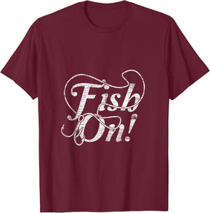 Continue fishing T-Shirt - T-Shirt | Maroon