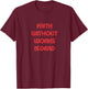 Faith without works is dead, James 2 bible verse, Christian T-Shirt - T-Shirt | Maroon