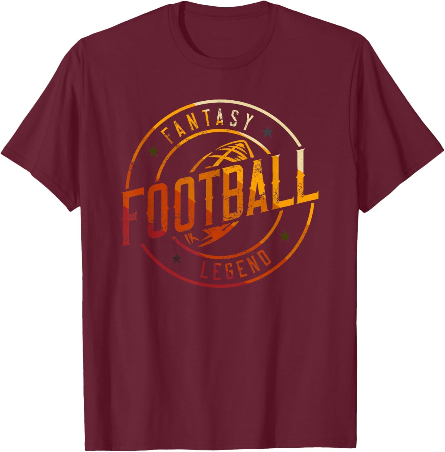 I Am A Fantasy Football Legend | Retro Fantasy Football T-Shirt - T-Shirt | Maroon