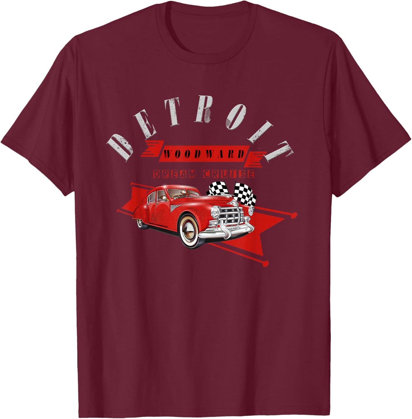Woodward dream cruise t shirts T-Shirt - T-Shirt | Maroon