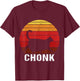 Funny Fat Cats Meme Shirt, Chonk Cat Shirt Chonk Big Chungus Men Women Kids T-Shirt - T-Shirt | Maroon