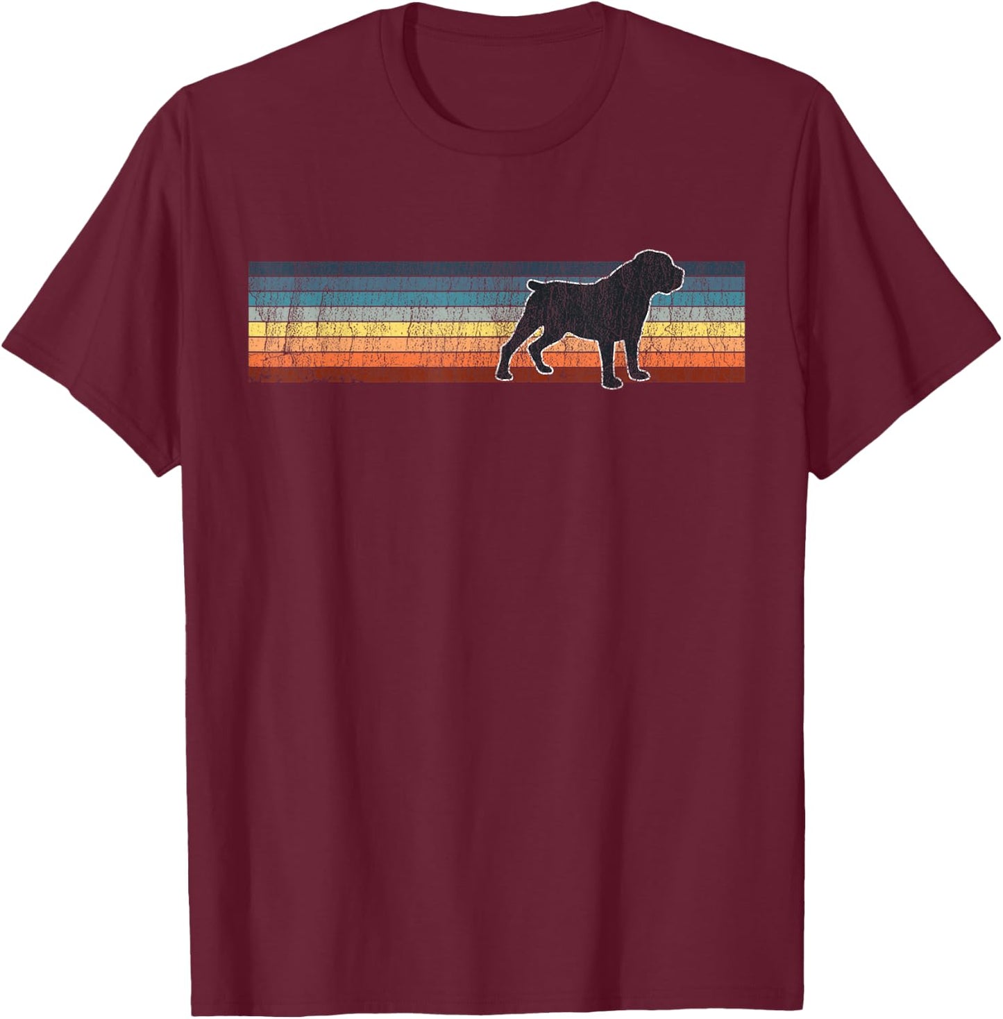 Boerboel Vintage Pet Lover Dog Mom Dad Women T-Shirt - T-Shirt | Maroon