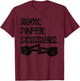 Rock Paper Scissors Lesbian Women Girls Gay Pride Parade T-Shirt - T-Shirt | Maroon