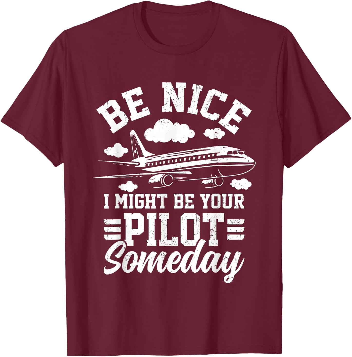 Funny Aviator Pilot Airplane Plane Aviation Gifts Men Women T-Shirt - T-Shirt | Maroon