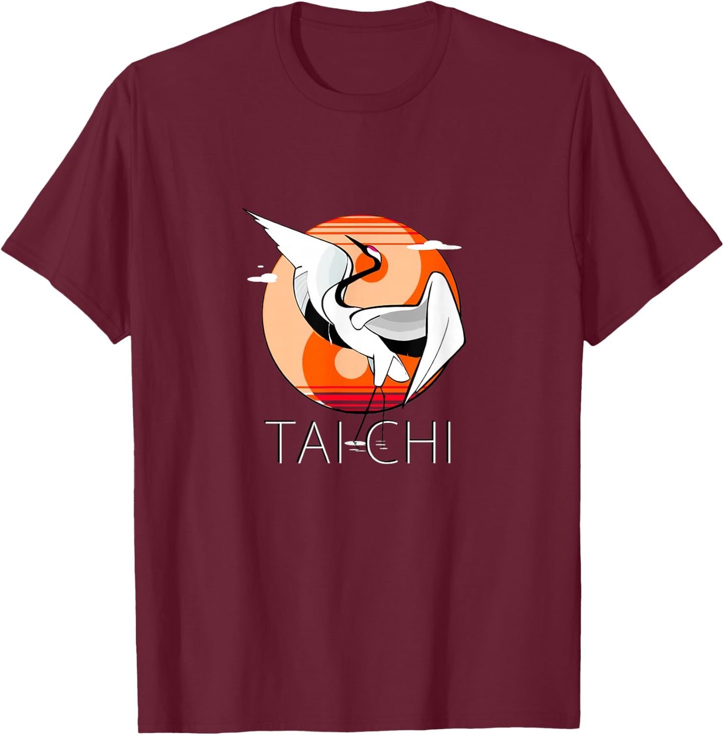 Tai Chi - Yin Yang, Elegance T-Shirt - T-Shirt | Maroon