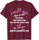 As An August Girl I Have Three Sides T-Shirt - T-Shirt | Maroon