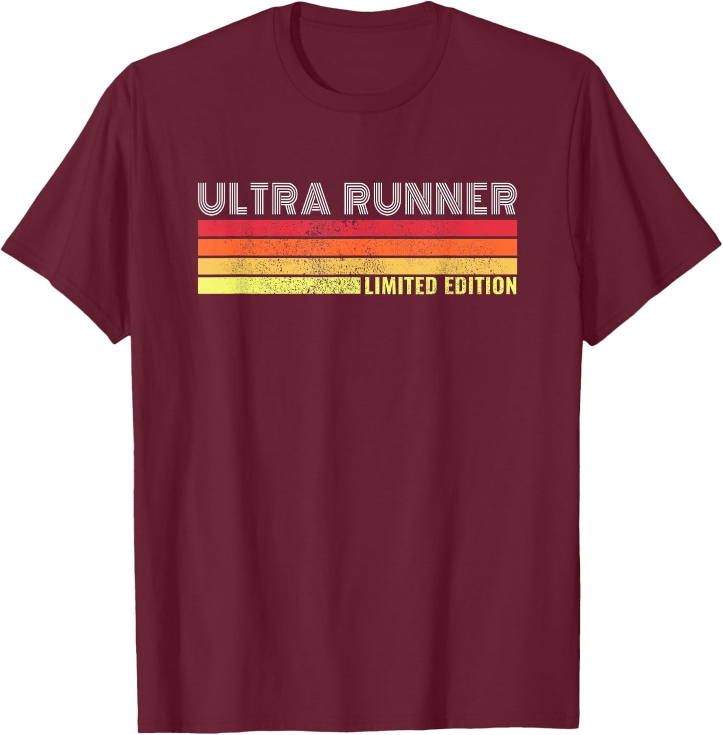 Ultramarathon Ultra Running Retro Marathon Ultra Runner T-Shirt - T-Shirt | Maroon