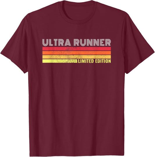 Ultramarathon Ultra Running Retro Marathon Ultra Runner T-Shirt - T-Shirt | Maroon