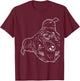 Funny Dog American Staffordshire Terrier T-Shirt - T-Shirt | Maroon