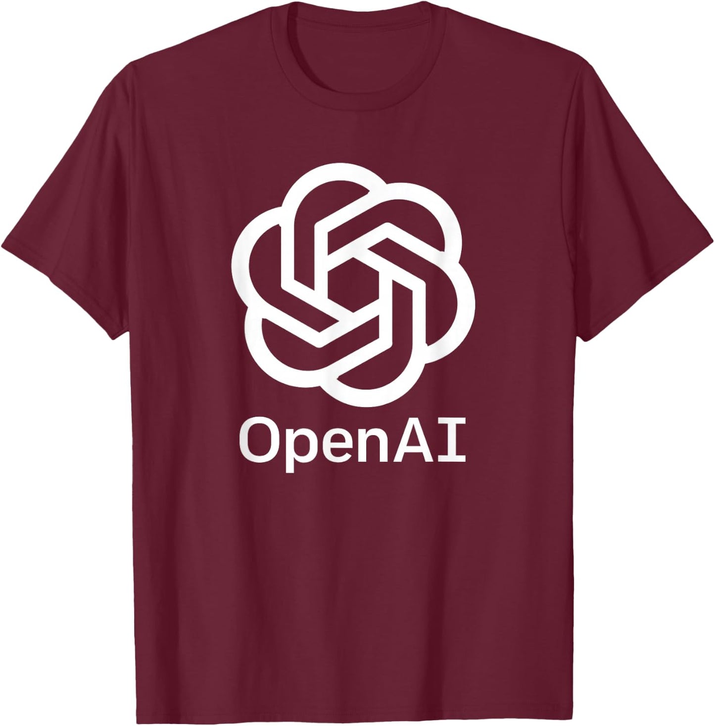 OpenAI - Artificial Intelligence Research and Development T-Shirt - T-Shirt | Maroon
