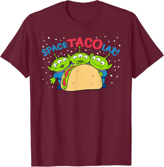 Disney Pixar Toy Story Aliens Spectacular Taco T-Shirt - T-Shirt | Maroon