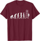 Evolution Electrician Tower Climber T-Shirt - T-Shirt | Maroon