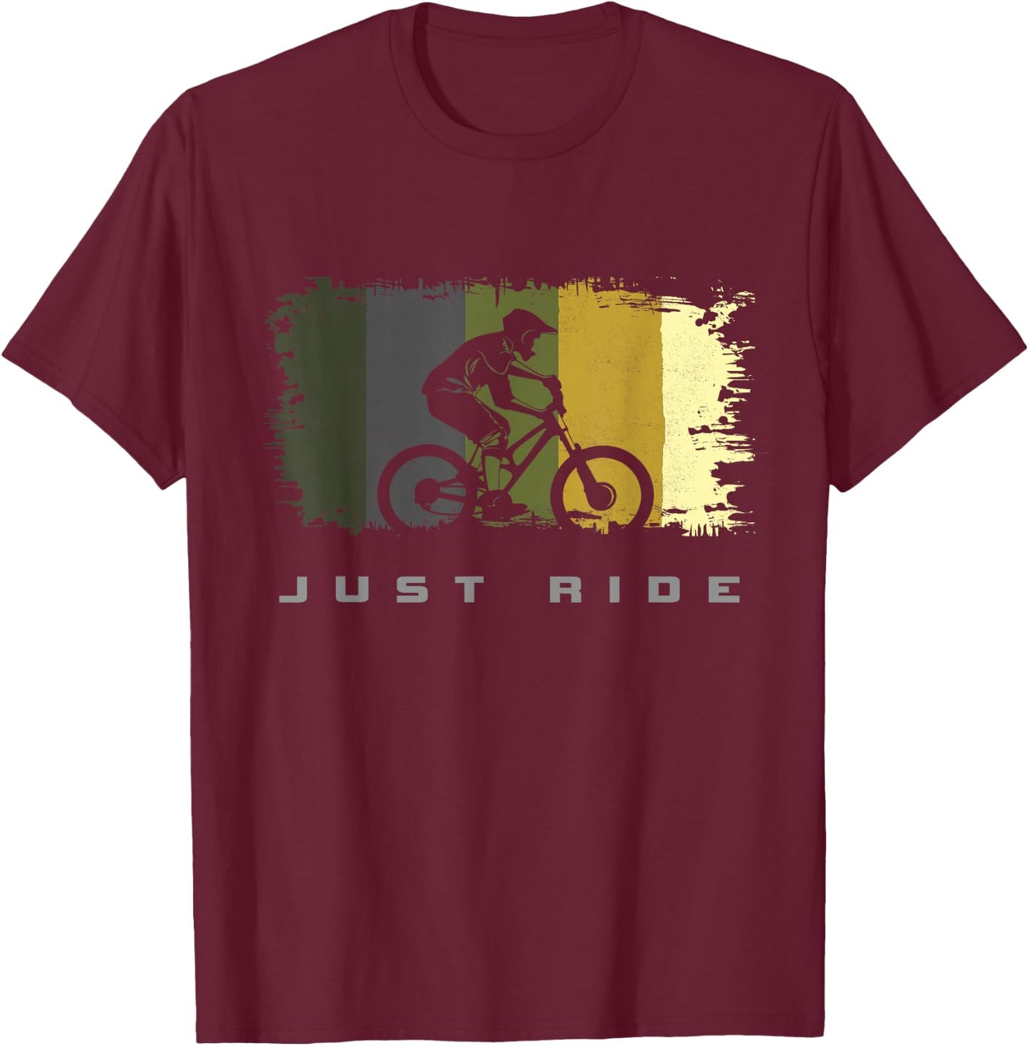MTB Mountain Bike T-Shirt - T-Shirt | Maroon