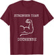 Stronger Than: Duchenne Muscular Dystrophy T-Shirt - T-Shirt | Maroon