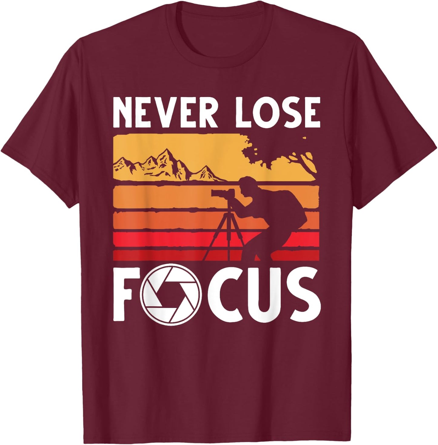 Cool Photographer Art Women Photography Camera Lover T-Shirt - T-Shirt | Maroon