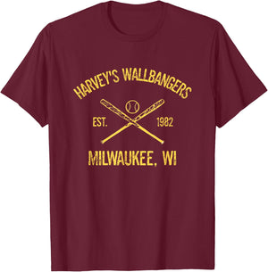 Milwaukee Baseball Harvey’s Wallbangers T-Shirt - T-Shirt | Maroon