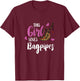 Bagpipe This Girl Loves Funny Bagpipe Scottish Bagpiper T-Shirt - T-Shirt | Maroon