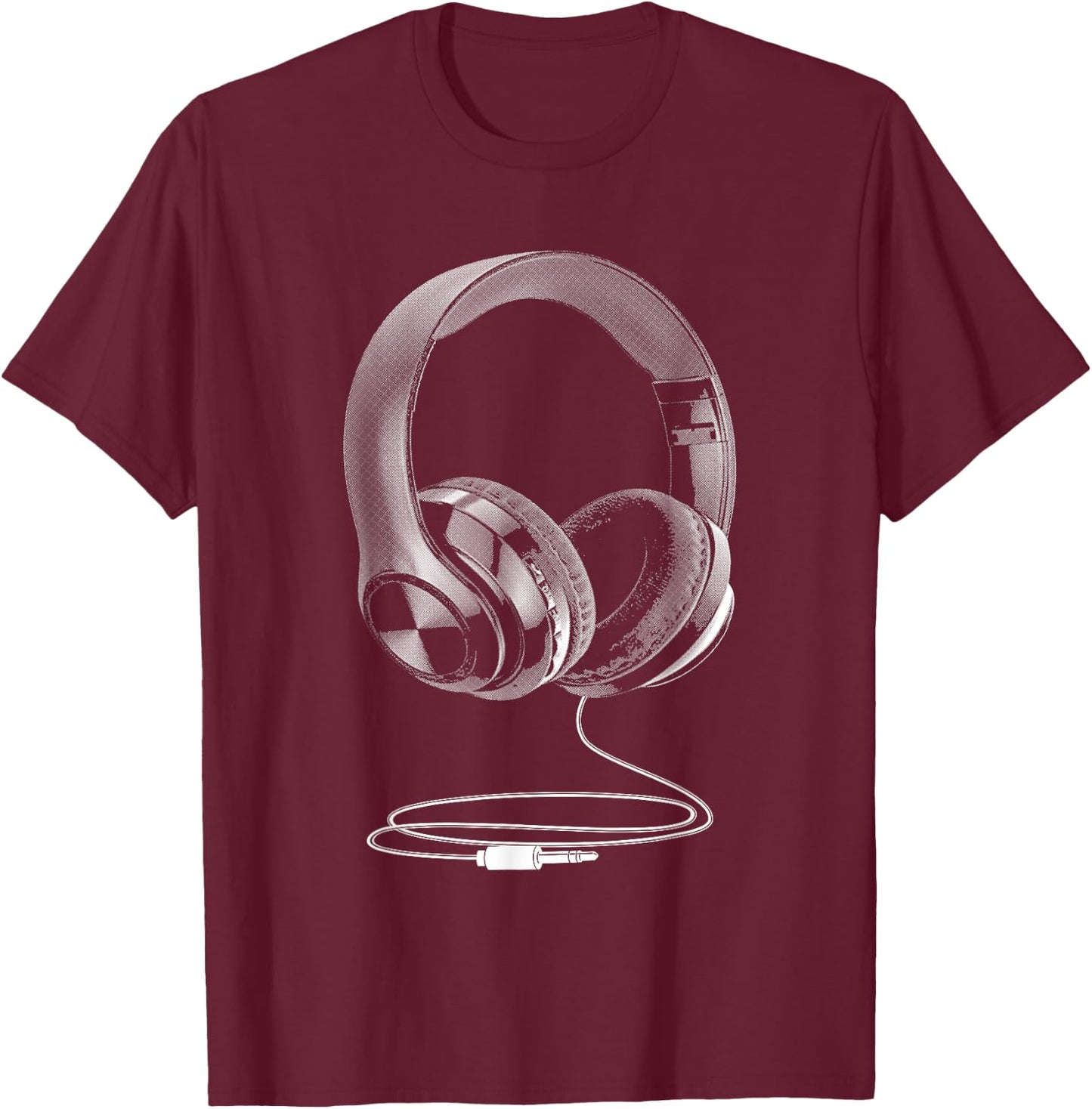Cool Headphones Design Women DJ Music Artist Lover T-Shirt - T-Shirt | Maroon