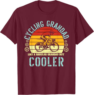 Cycling Grandfathers Day Like Regular Grandads But More Cool T-Shirt - T-Shirt | Maroon