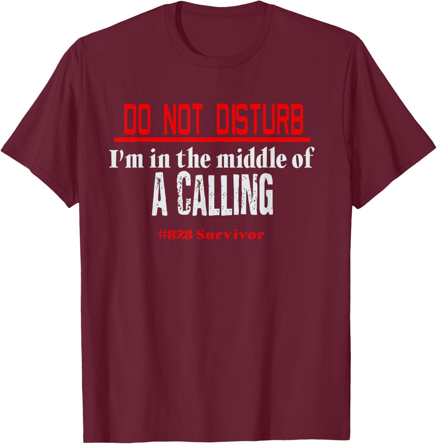Manifest 828 Flight Montego Air Funny Do Not Disturb Calling T-Shirt - T-Shirt | Maroon