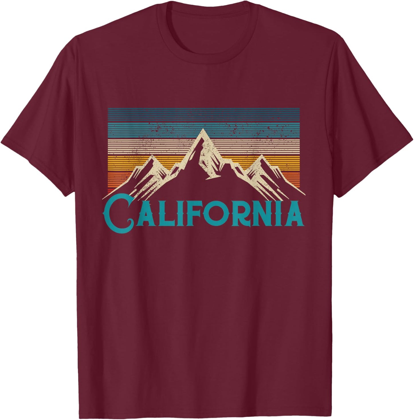 Vintage California Souvenir T-Shirt - T-Shirt | Maroon