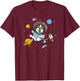 Cute Kids Boys Girls Kawaii Space Bernedoodle Dog Lover T-Shirt - T-Shirt | Maroon