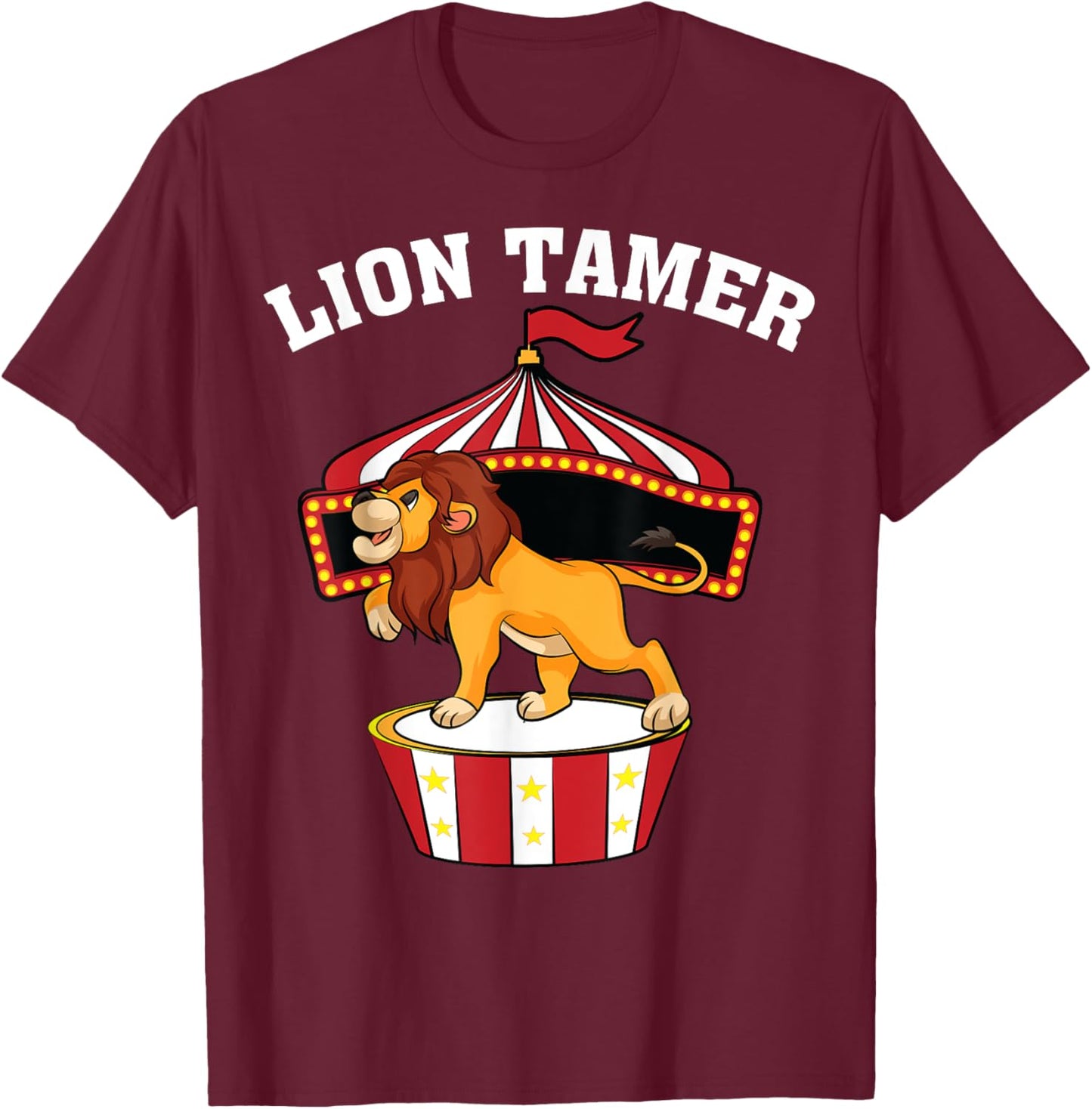 Cute Lion Tamer | Funny Carnival Show Performer Kids Gift T-Shirt - T-Shirt | Maroon