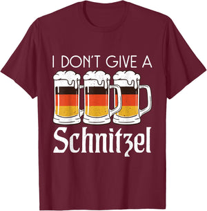 I dont give a Schnitzel Funny German Schnitzel T-Shirt - T-Shirt | Maroon