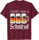I dont give a Schnitzel Funny German Schnitzel T-Shirt - T-Shirt | Maroon