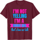 Funny Yelling Bronx T Shirt Women Yell Girls T-Shirt - T-Shirt | Maroon