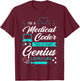 Medical Coder Certified Coding Specialist Nosologist Job T-Shirt - T-Shirt | Maroon