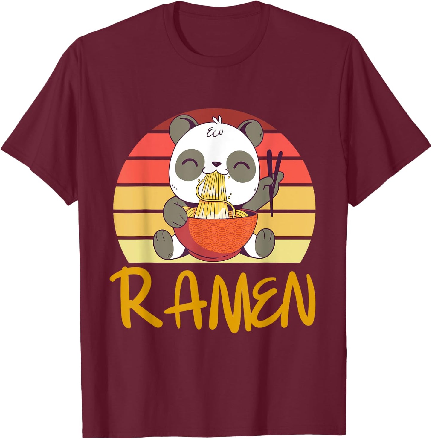 Maruchan Ramen Noodles Large Ramen Noodles Chicken Ramen T-Shirt - T-Shirt | Maroon