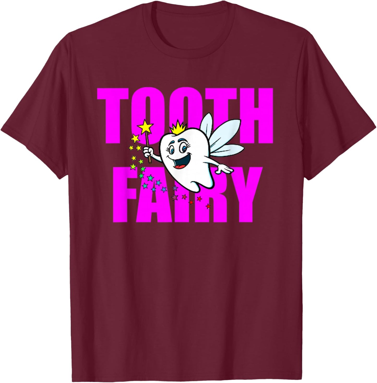 Tooth Fairy Tales Fun Gift T-Shirt - T-Shirt | Maroon