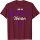 Alpha-1 Antitrypsin Deficiency Awareness Ribbon Warrior T-Shirt - T-Shirt | Maroon