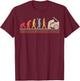 Vintage Style Car Mechanic Evolution Automotive Technician T-Shirt - T-Shirt | Maroon