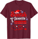 Santas Favorite Phlebotomy Technician Christmas T-Shirt - T-Shirt | Maroon