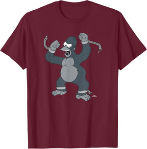 The Simpsons Treehouse of Horror King Kong Homer V-2 T-Shirt - T-Shirt | Maroon