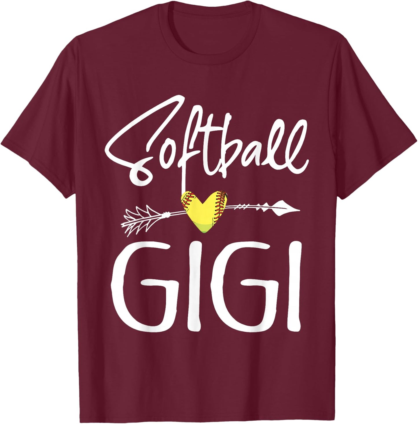 Softball Gigi Women Softball Gift T-Shirt - T-Shirt | Maroon