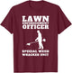 Funny Lawn Care officer weed whacker unit Men's T-Shirt - T-Shirt | Maroon