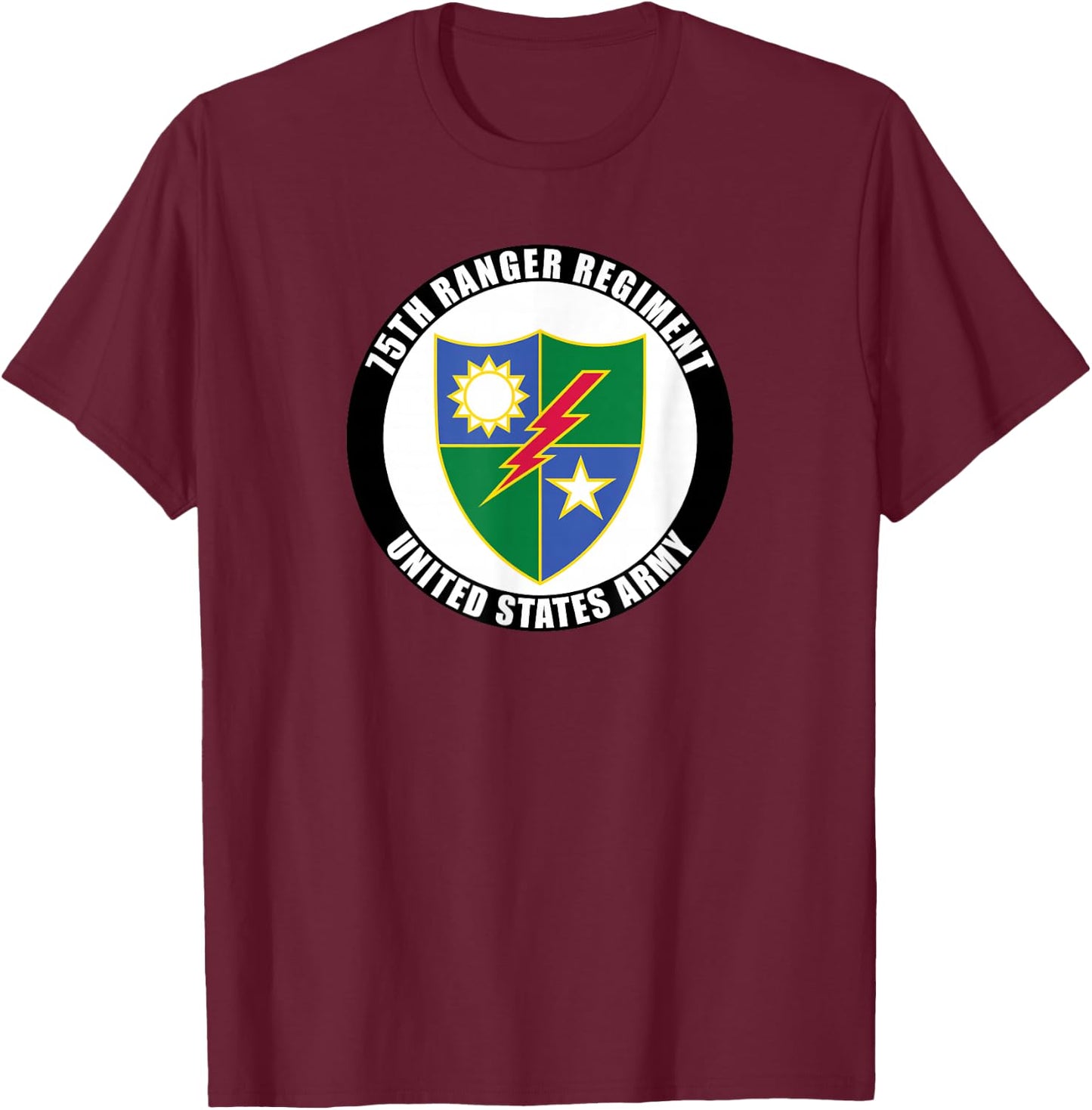 75th Ranger Regiment United States Army Veteran Military T-Shirt - T-Shirt | Maroon