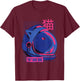 Space Cat | Retro Colors 80s 90s Japanese Vaporwave Graphic Women Girls Kids T-Shirt - T-Shirt | Maroon